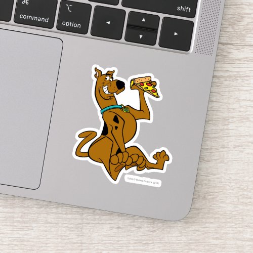 Scooby_Doo With Pizza Slice Sticker