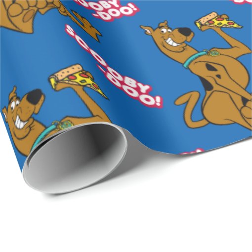 Scooby Doo With Pizza Slice Wrapping Paper Zazzle 