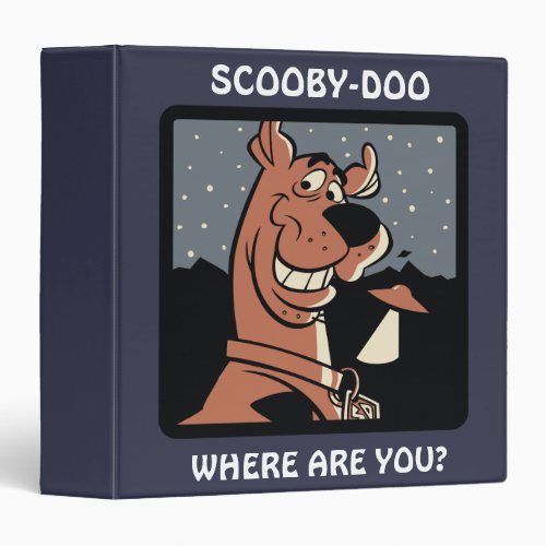 Scooby_Doo With UFO 3 Ring Binder