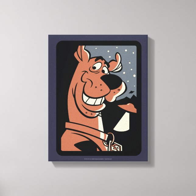 Scooby-Doo With UFO Canvas Print (Front)