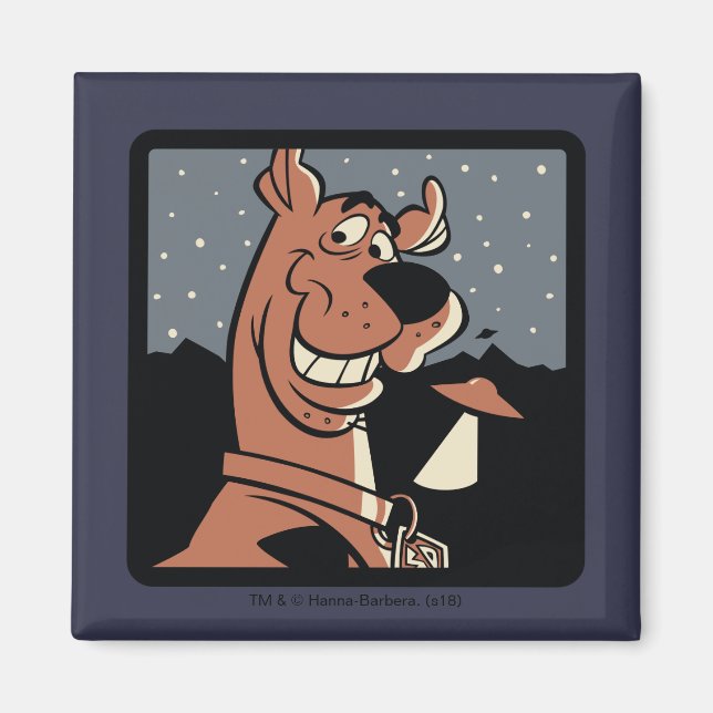 Scooby-Doo With UFO Magnet (Front)