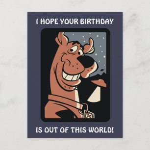 Scooby-Doo With UFO Postcard