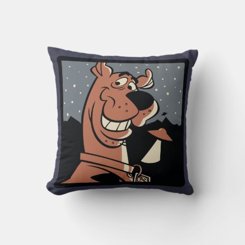 Scooby_Doo With UFO Throw Pillow