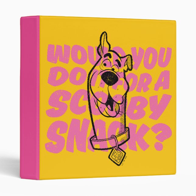 Scooby-Doo |Would You Do It For A Scooby Snack? 3 Ring Binder (Front/Spine)