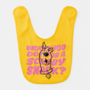 Scooby-Doo Would You Do It For A Scooby Snack? Baby Bib
