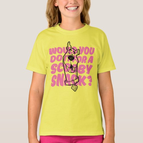 Scooby_Doo Would You Do It For A Scooby Snack T_Shirt