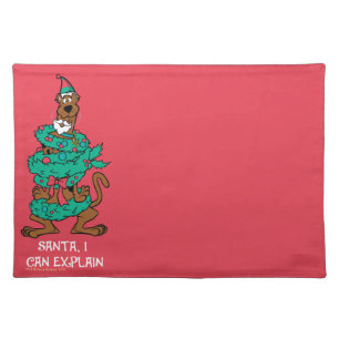 Scooby-Doo Wrapped In Wreaths Cloth Placemat