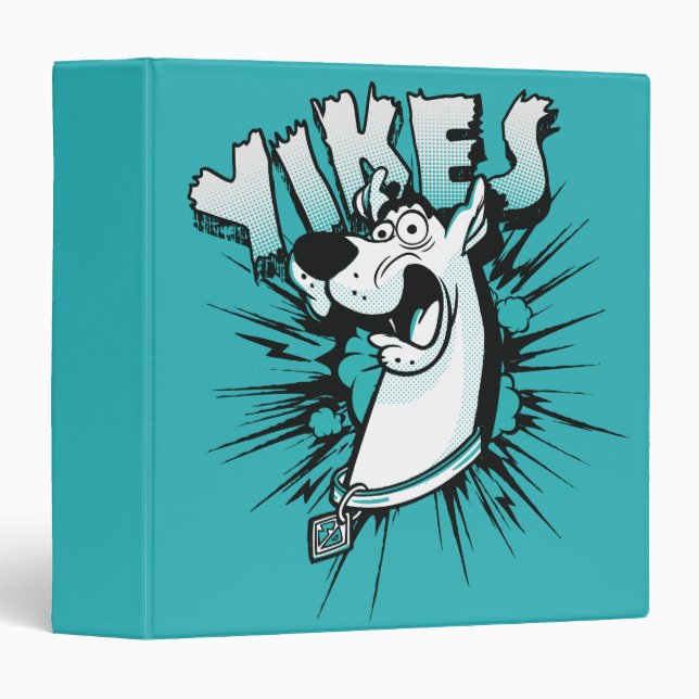 Scooby-Doo "Yikes!" Halftone Graphic 3 Ring Binder (Front/Spine)