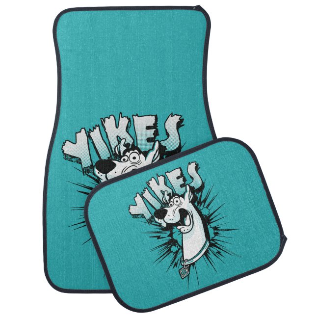 Scooby-Doo "Yikes!" Halftone Graphic Car Floor Mat (Set)
