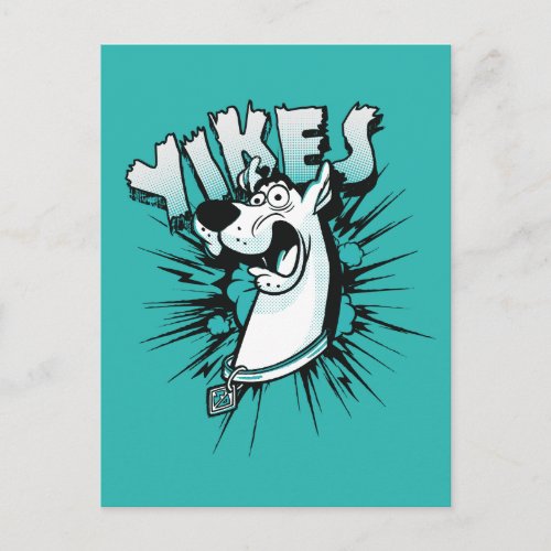 Scooby_Doo Yikes Halftone Graphic Postcard
