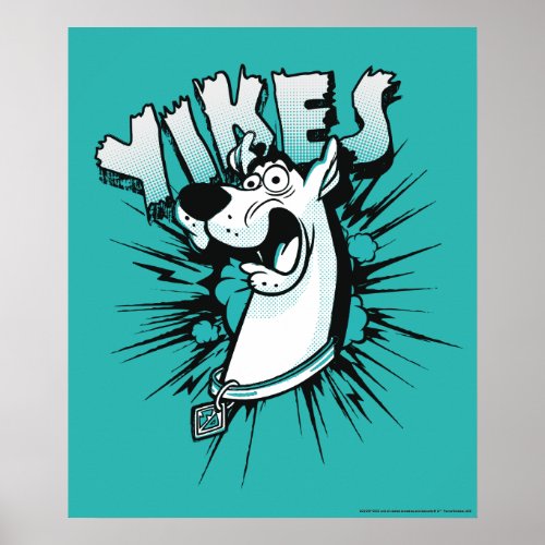 Scooby_Doo Yikes Halftone Graphic Poster