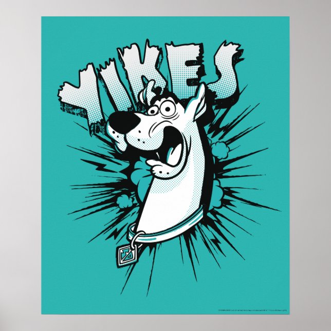 Scooby-Doo "Yikes!" Halftone Graphic Poster (Front)
