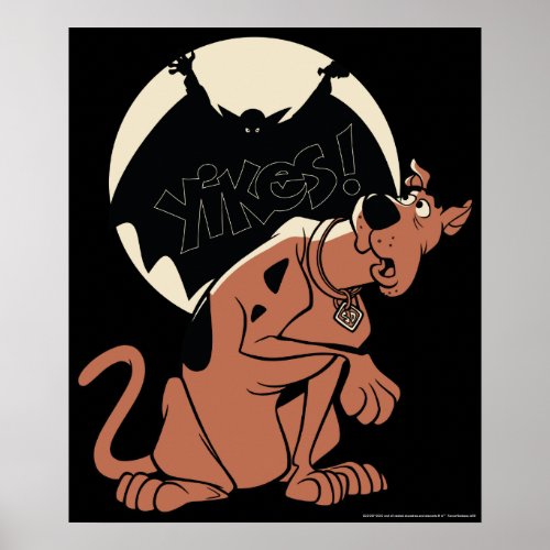 Scooby_Doo Yikes Vampire Shadow Poster