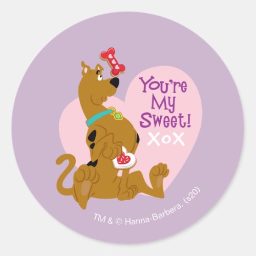 Scooby_Doo _ Youre My Sweet Classic Round Sticker