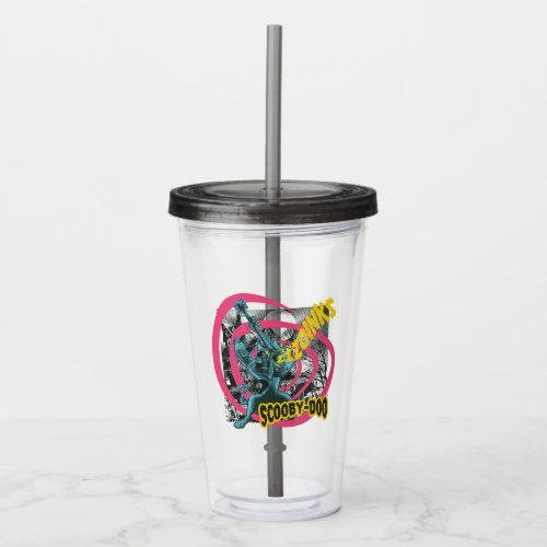 Scooby_Doo Zoinks Punk Guitar Graphic Acrylic Tumbler