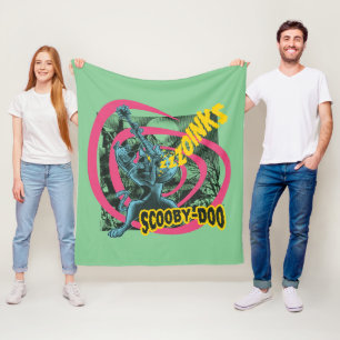 Scooby-Doo Zoinks Punk Guitar Graphic Fleece Blanket