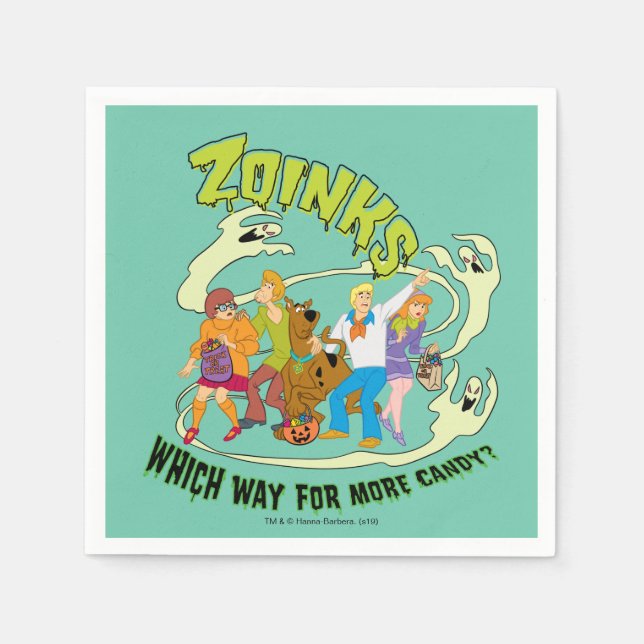 Scooby-Doo | Zoinks Which Way for More Candy? Napkins (Front)
