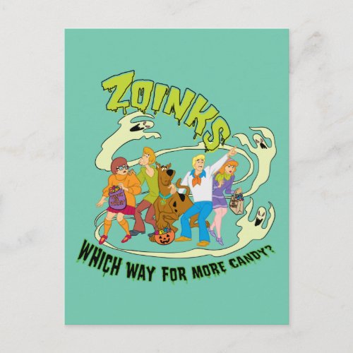 Scooby_Doo  Zoinks Which Way for More Candy Postcard