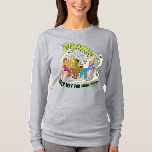 Scooby_Doo  Zoinks Which Way for More Candy T_Shirt