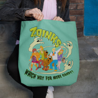 Scooby-Doo | Zoinks Which Way for More Candy? Tote Bag