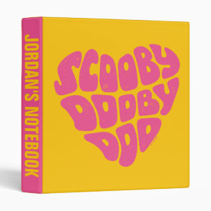 Scooby Dooby Doo Heart 3 Ring Binder