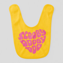 Scooby Dooby Doo Heart Baby Bib