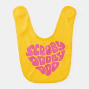 Scooby Dooby Doo Heart Baby Bib