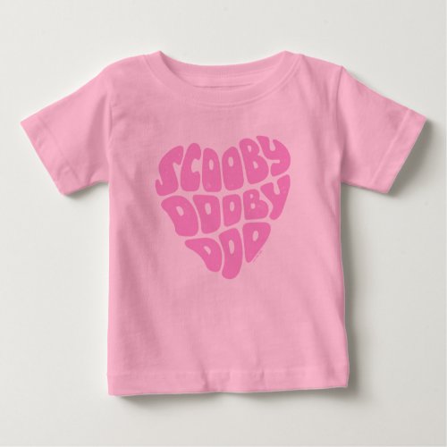 Scooby Dooby Doo Heart Baby T_Shirt