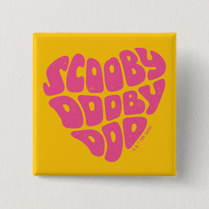 Scooby Dooby Doo Heart Button