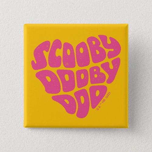 Scooby Dooby Doo Heart Button