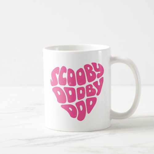 Scooby Dooby Doo Heart Coffee Mug