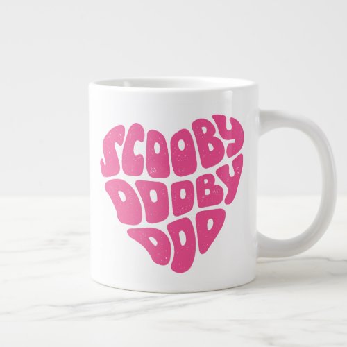 Scooby Dooby Doo Heart Giant Coffee Mug