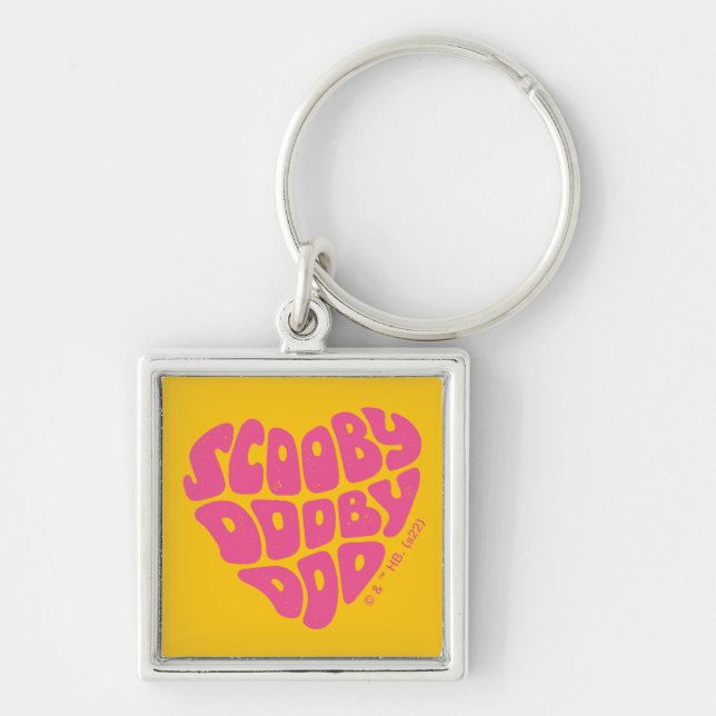 Scooby Dooby Doo Heart Keychain (Front)