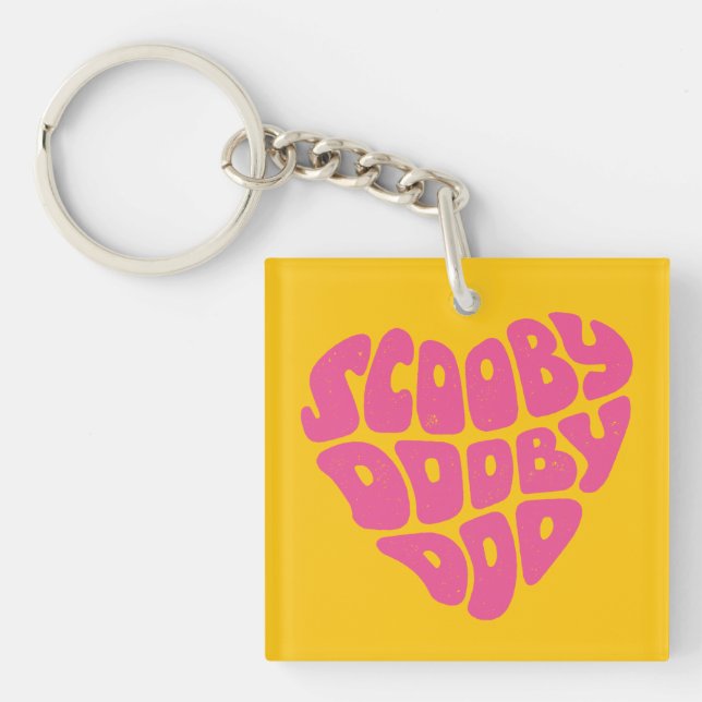 Scooby Dooby Doo Heart Keychain (Front)