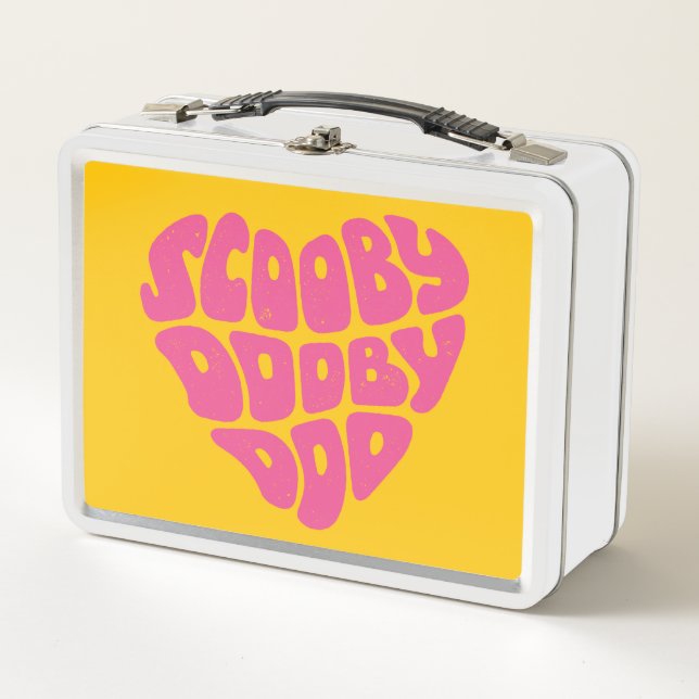 Scooby Dooby Doo Heart Metal Lunch Box (Front)