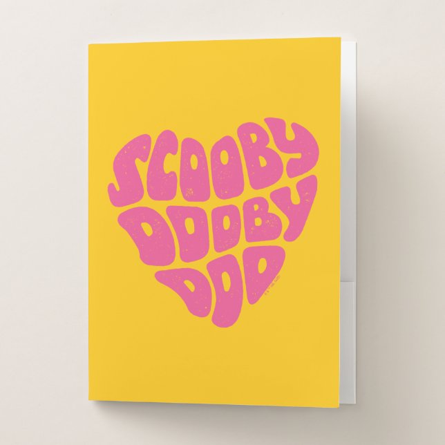 Scooby Dooby Doo Heart Pocket Folder (Front)