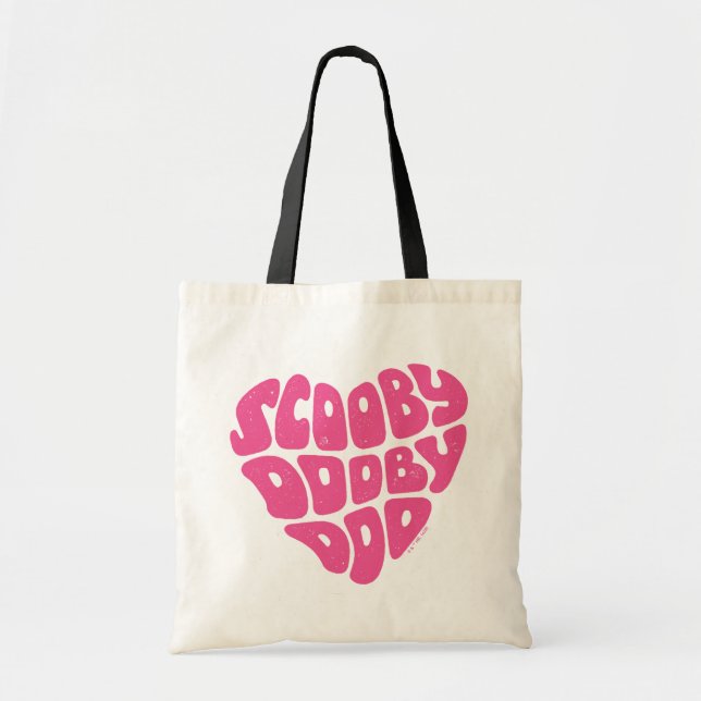 Scooby Dooby Doo Heart Tote Bag (Front)