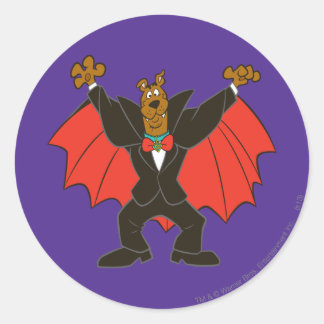 Scooby Dracula Classic Round Sticker