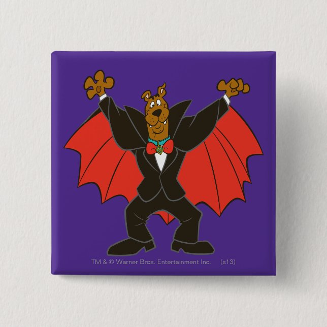 Scooby Dracula Pinback Button (Front)
