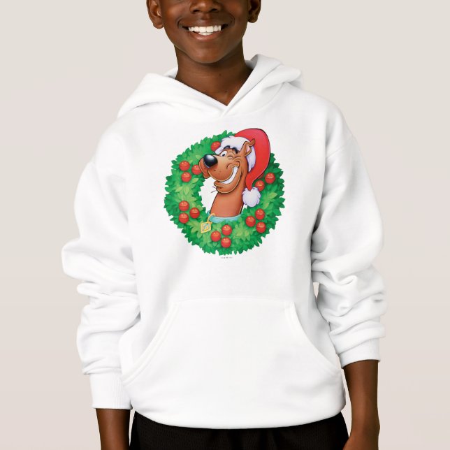 Scooby in Wreath Hoodie (Front)