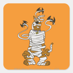 Scooby Mummy Square Sticker