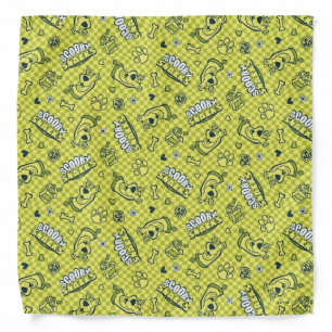 Scooby Snacks Galore Checker Pattern Bandana