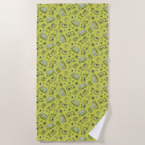Scooby Snacks Galore Checker Pattern Beach Towel