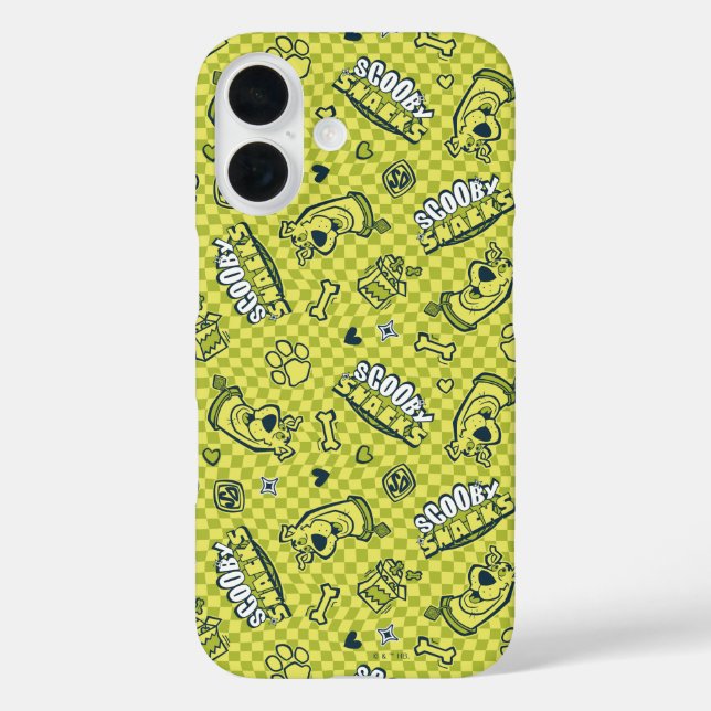 Scooby Snacks Galore Checker Pattern Case-Mate iPhone Case (Back)
