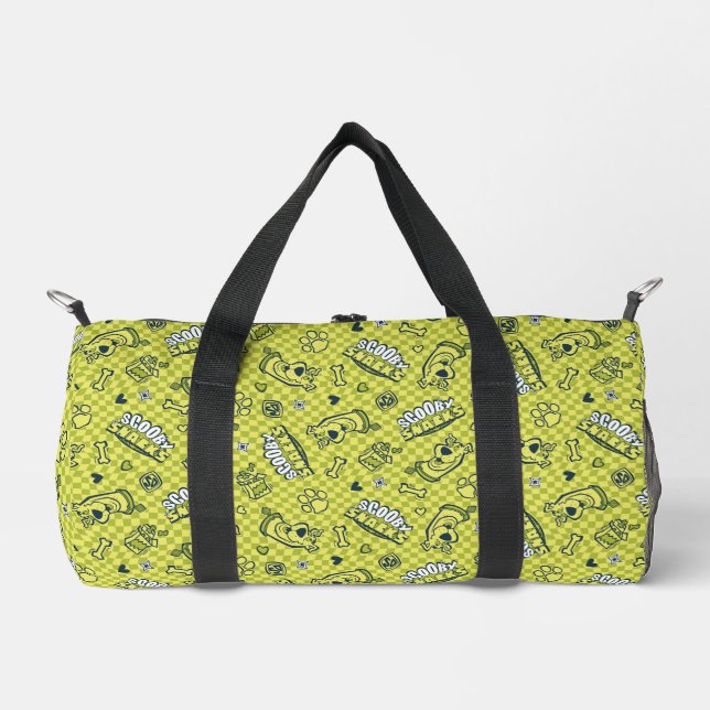 Scooby Snacks Galore Checker Pattern Duffle Bag (Front)
