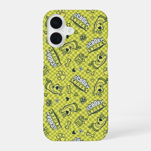 Scooby Snacks Galore Checker Pattern Iphone Case (Back)