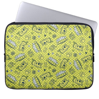 Scooby Snacks Galore Checker Pattern Laptop Sleeve