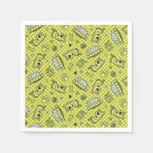 Scooby Snacks Galore Checker Pattern Napkins