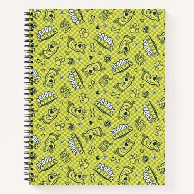 Scooby Snacks Galore Checker Pattern Notebook (Front)