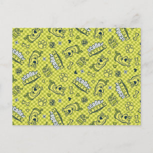 Scooby Snacks Galore Checker Pattern Postcard